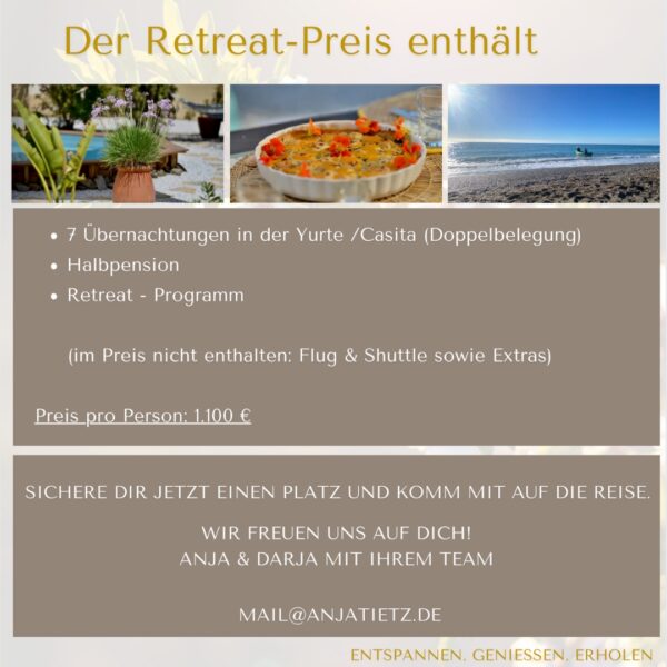 Reservierung Andalusien Retreat 2026 - Yoga und Bewusstsein mit Anja Tietz – Bild 6