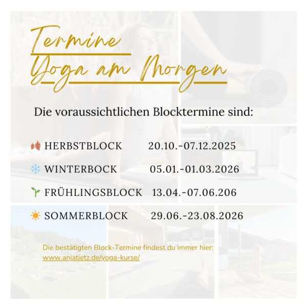 Yoga am Morgen Termine